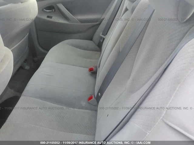 4T4BE46K48R024642 - 2008 TOYOTA CAMRY CE/LE/XLE/SE SILVER photo 8