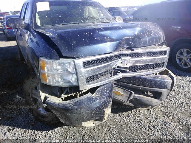 2GCEK13M081184666 - 2008 CHEVROLET SILVERADO K1500 BLUE photo 6