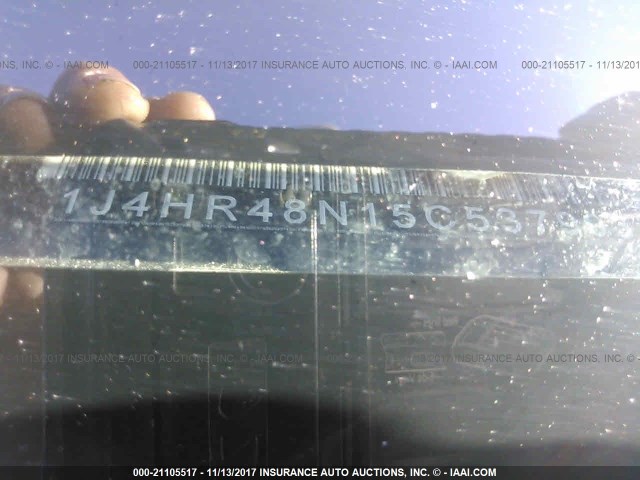 1J4HR48N15C537993 - 2005 JEEP GRAND CHEROKEE LAREDO/COLUMBIA/FREEDOM 黑色 照片 9