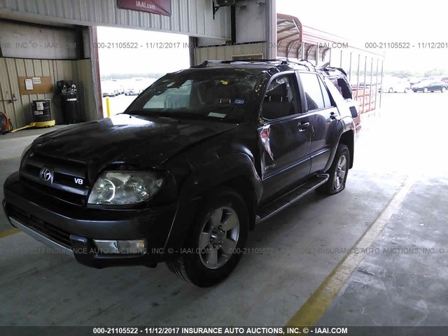 JTEZT17R448003480 - 2004 TOYOTA 4RUNNER LIMITED GRAY photo 2