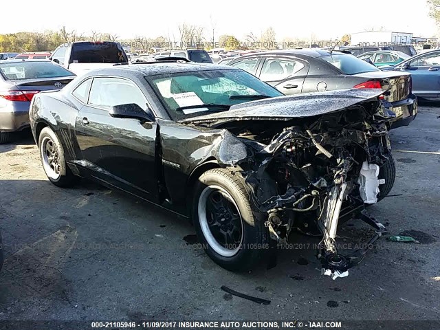 2G1FE1E37D9239912 - 2013 CHEVROLET CAMARO LS BLACK photo 1