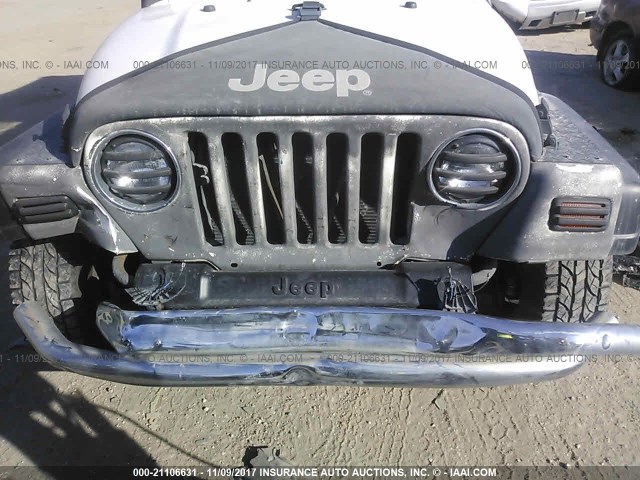 1J4FY29P5VP409117 - 1997 JEEP WRANGLER / TJ SE WHITE photo 6