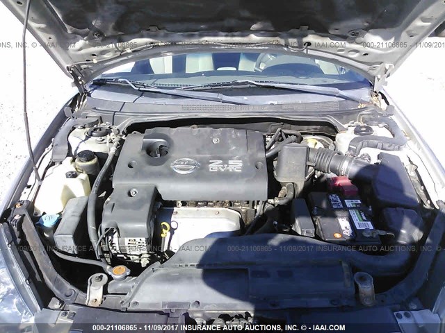 1N4AL11D95C188645 - 2005 NISSAN ALTIMA S/SL SILVER photo 10