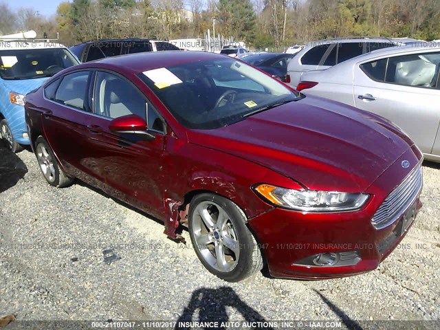 3FA6P0G74GR298691 - 2016 FORD FUSION S RED photo 1