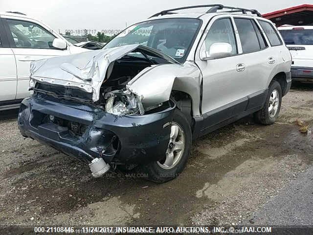 KM8SC13D35U884399 - 2005 HYUNDAI SANTA FE GLS/LX SILVER photo 2