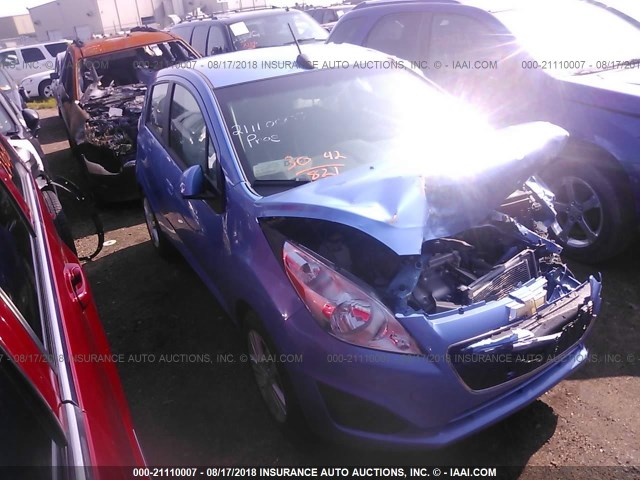 KL8CD6S9XFC775776 - 2015 CHEVROLET SPARK 1LT BLUE photo 1