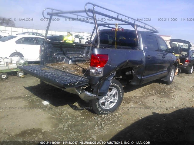 5TBDV54177S467998 - 2007 TOYOTA TUNDRA CREWMAX SR5 GRAY photo 4