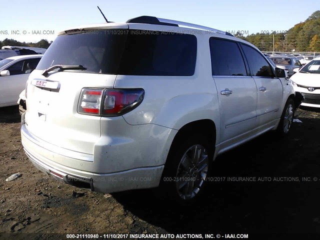 1GKKRTKD0GJ318533 - 2016 GMC ACADIA DENALI WHITE photo 4