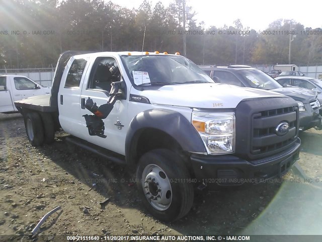 1FD0W5GT6EEB52995 - 2014 FORD F550 SUPER DUTY WHITE photo 1