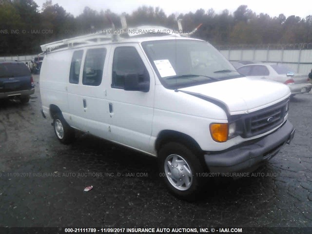 1FTNE24L17DA92259 - 2007 FORD ECONOLINE E250 VAN WHITE photo 1