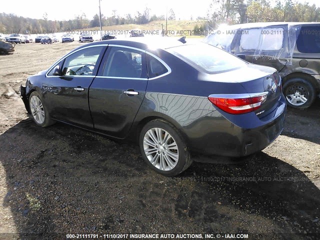 1G4PP5SK2E4160866 - 2014 BUICK VERANO GRAY photo 3