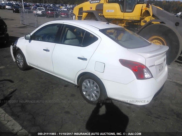 3N1CN7AP2FL835342 - 2015 NISSAN VERSA S/S PLUS/SV/SL WHITE photo 3