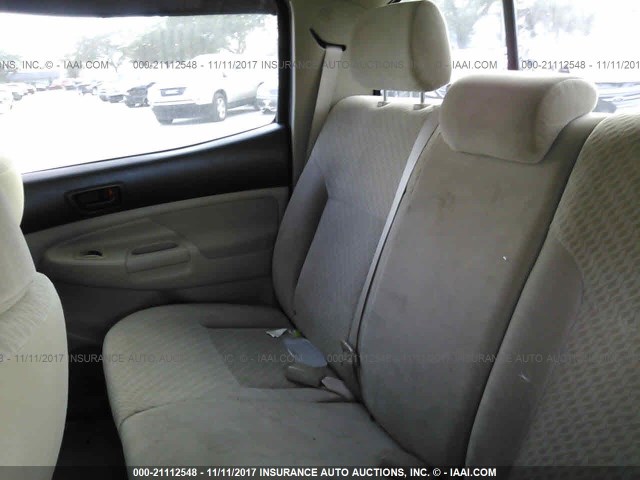 3TMJU62N49M070938 - 2009 TOYOTA TACOMA DOUBLE CAB PRERUNNER SILVER photo 8