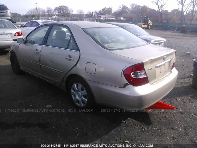 4T1BE32K93U143323 - 2003 TOYOTA CAMRY LE/XLE/SE TAN photo 3