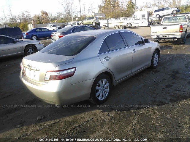 JTNBB46K373029810 - 2007 TOYOTA CAMRY NEW GENERAT HYBRID GOLD photo 4