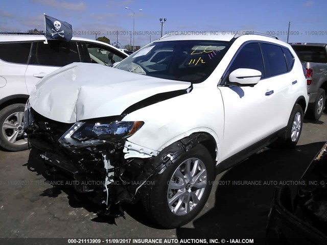 5N1AT2MT8HC877935 - 2017 NISSAN ROGUE S/SL WHITE photo 2