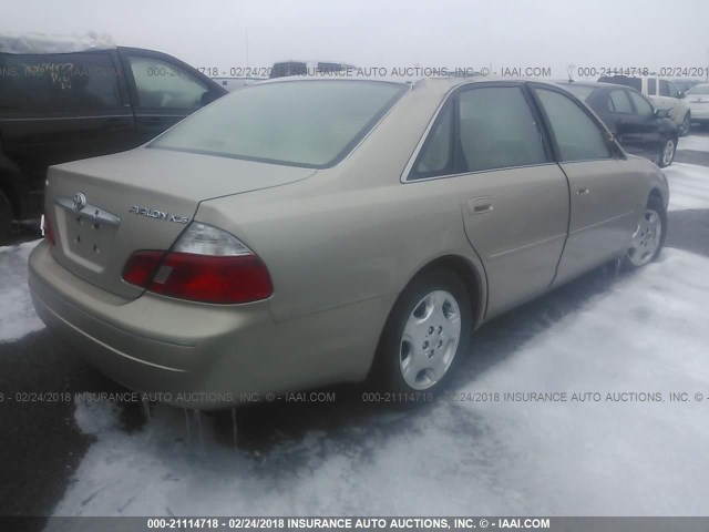 4T1BF28B04U374949 - 2004 TOYOTA AVALON XL/XLS BEIGE photo 4