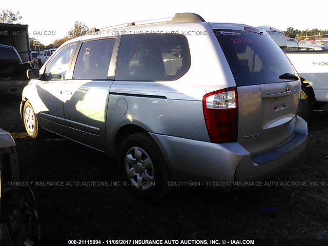 KNDMB233566042862 - 2006 KIA SEDONA EX/LX SILVER photo 3