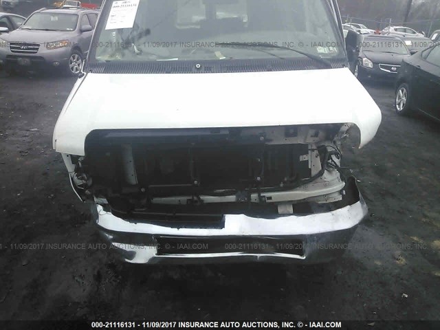 1FTNE24W78DA97607 - 2008 FORD ECONOLINE E250 VAN WHITE photo 6