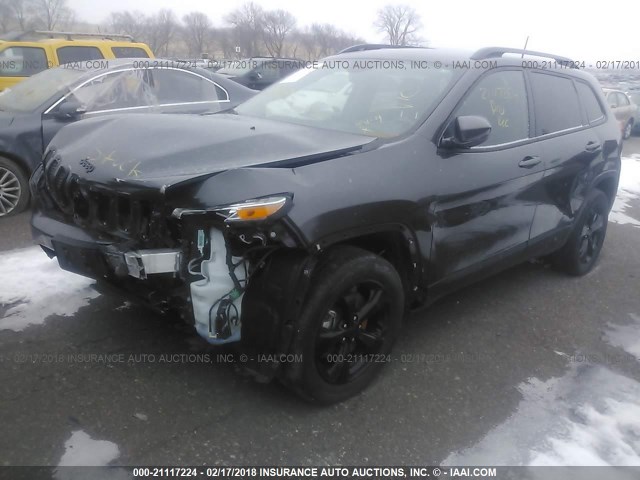 1C4PJMCS3GW167279 - 2016 JEEP CHEROKEE LATITUDE BLACK photo 2