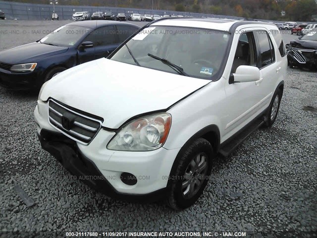 SHSRD78966U404995 - 2006 HONDA CR-V SE/EX WHITE photo 2