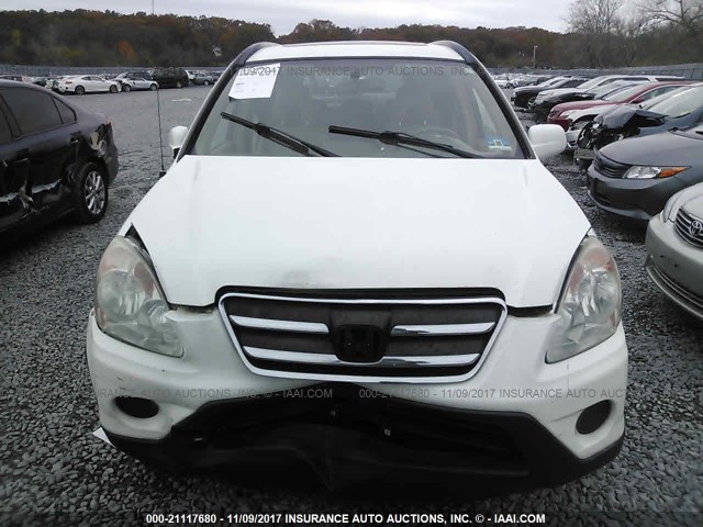 SHSRD78966U404995 - 2006 HONDA CR-V SE/EX WHITE photo 6