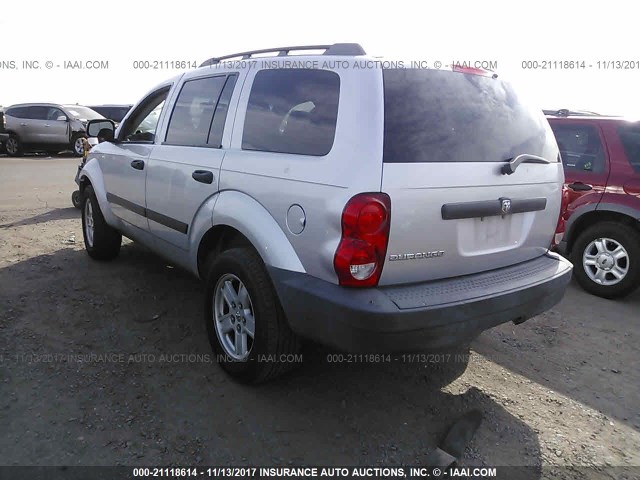 1D8HD38K28F101677 - 2008 DODGE DURANGO SXT SILVER photo 3