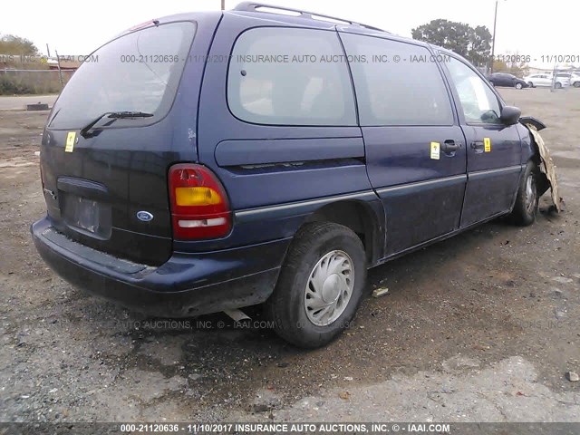 2FMDA5148SBA70758 - 1995 FORD WINDSTAR WAGON BLUE photo 4