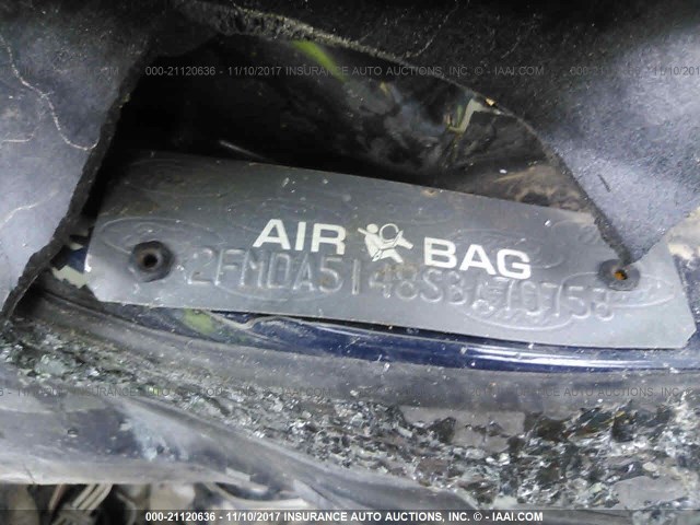 2FMDA5148SBA70758 - 1995 FORD WINDSTAR WAGON BLUE photo 9