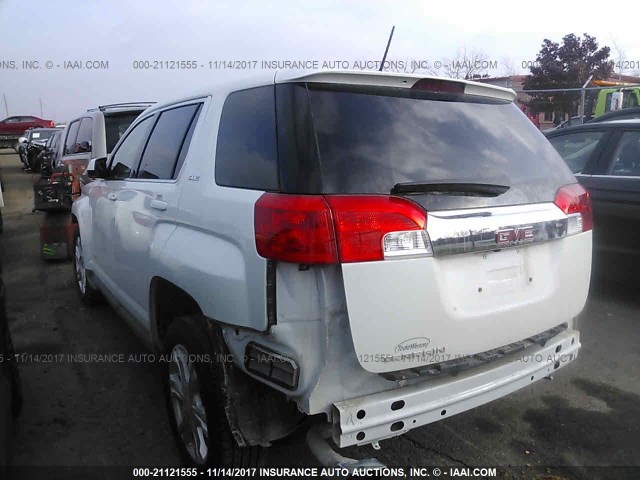 2GKALMEK9H6352515 - 2017 GMC TERRAIN SLE WHITE photo 3