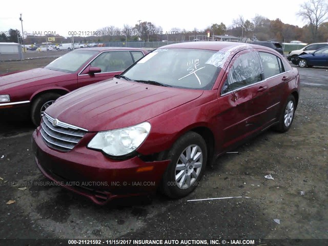 1C3LC46K38N186544 - 2008 CHRYSLER SEBRING LX MAROON photo 2