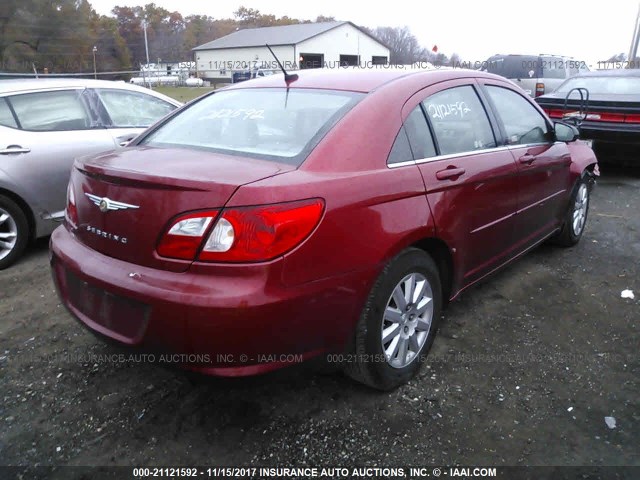 1C3LC46K38N186544 - 2008 CHRYSLER SEBRING LX MAROON photo 4