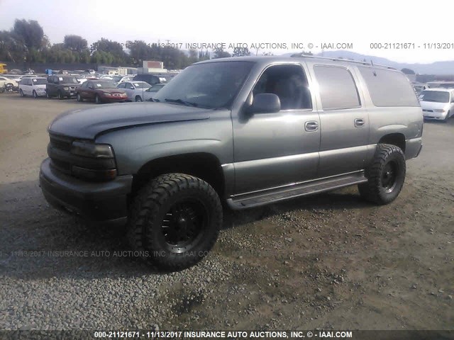 3GNEC16T81G136420 - 2001 CHEVROLET SUBURBAN C1500 GRAY photo 2