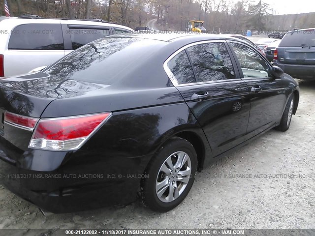 1HGCP2F43CA001867 - 2012 HONDA ACCORD LXP BLACK photo 4