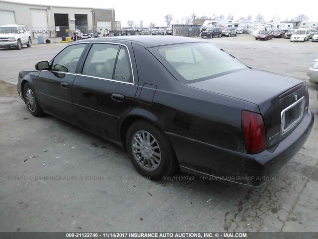 1G6KE57Y73U148472 - 2003 CADILLAC DEVILLE DHS BLACK photo 3