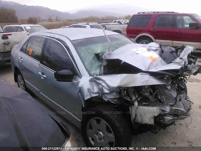 1HGCM56455A040036 - 2005 HONDA ACCORD LX SILVER photo 1