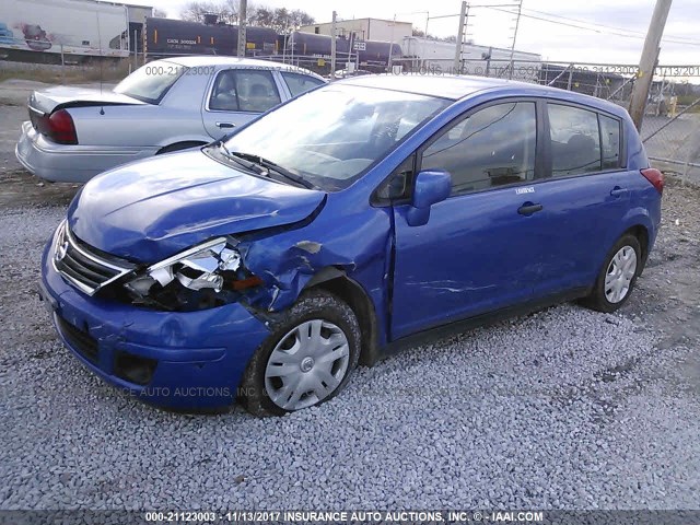 3N1BC1CP0AL459695 - 2010 NISSAN VERSA S/SL BLUE photo 2