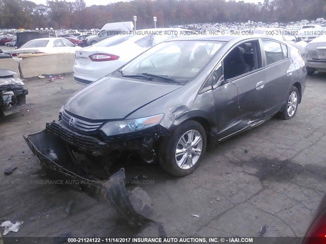 JHMZE2H70AS008609 - 2010 HONDA INSIGHT EX GRAY photo 2