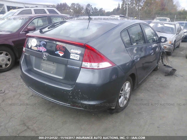 JHMZE2H70AS008609 - 2010 HONDA INSIGHT EX GRAY photo 4