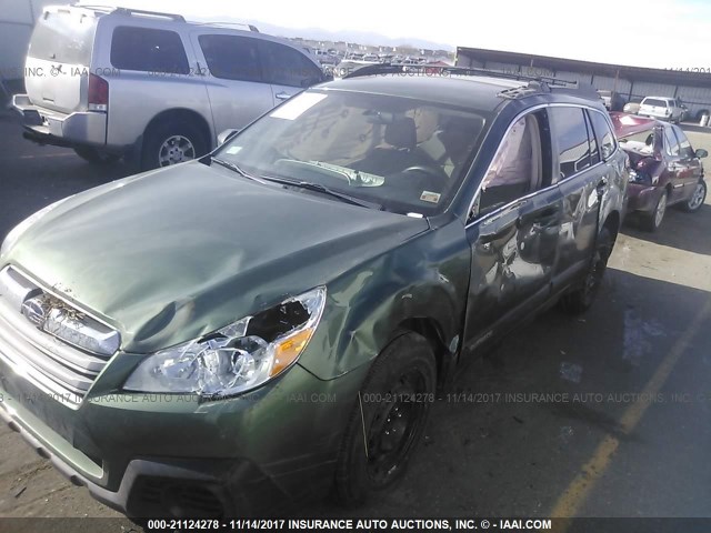 4S4BRCAC4E1301232 - 2014 SUBARU OUTBACK 2.5I GREEN photo 6