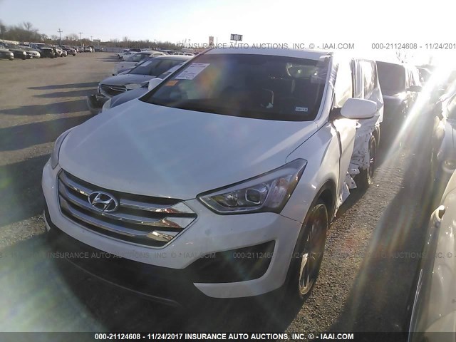 5XYZT3LBXGG322906 - 2016 HYUNDAI SANTA FE SPORT  WHITE photo 2