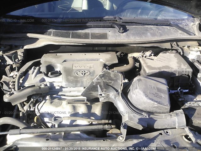 4T4BF1FK2CR236718 - 2012 TOYOTA CAMRY SE/LE/XLE BLACK photo 10