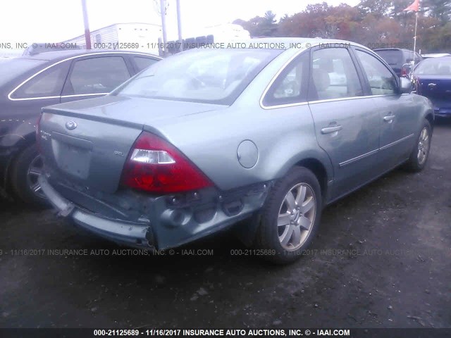 1FAFP24166G116832 - 2006 FORD FIVE HUNDRED SEL GREEN photo 4