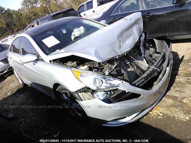 5NPEC4AC1DH739531 - 2013 HYUNDAI SONATA SE/LIMITED SILVER photo 1