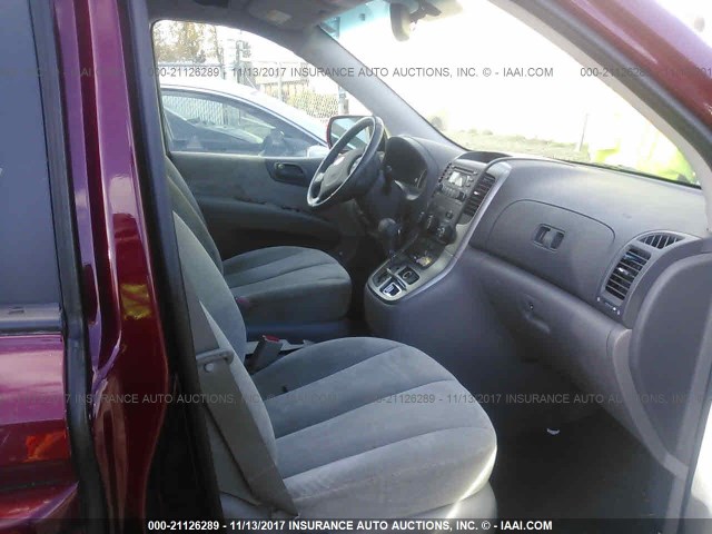 KNDMB233286206331 - 2008 KIA SEDONA EX/LX RED photo 5