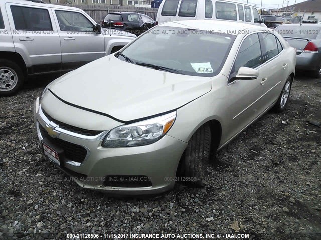 1G11C5SLXFF141950 - 2015 CHEVROLET MALIBU 1LT 棕色 照片 2