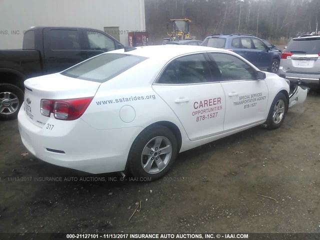 1G11A5SL0FF292740 - 2015 CHEVROLET MALIBU LS თეთრი ფოტო 4