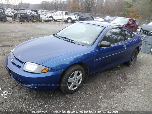 1G1JF12F837131532 - 2003 CHEVROLET CAVALIER LS BLUE photo 2