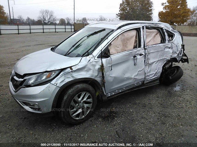 5J6RM4H70GL122977 - 2016 HONDA CR-V EXL SILVER photo 2