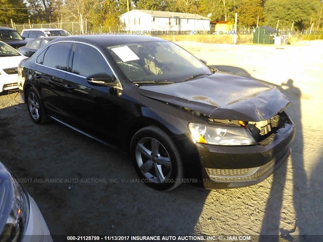 1VWBH7A31CC067242 - 2012 VOLKSWAGEN PASSAT SE BLACK photo 1